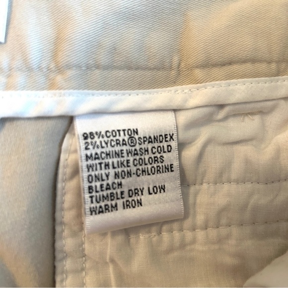 Talbots Capri Pants Khaki Tan Stretch Cropped Straight Leg 16W Petite - Picture 11 of 11